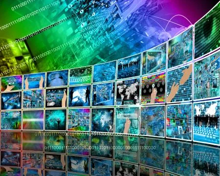 Internet perspective Illustrazione stock