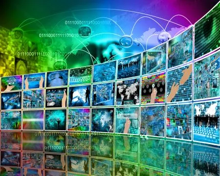 Internet perspective Stock Illustration