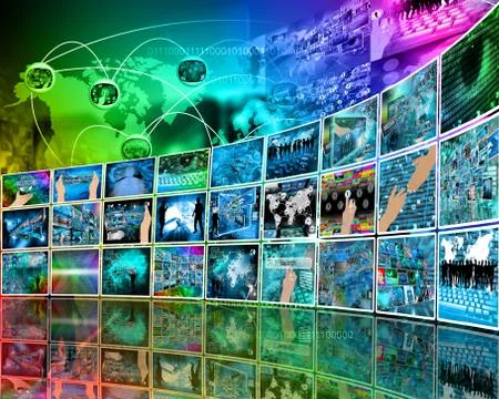 Internet perspective Stock Illustration