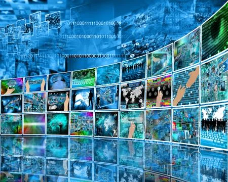 Internet perspective Stock Illustration