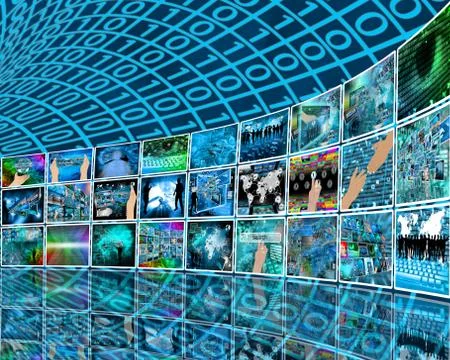 Internet perspective Stock Illustration