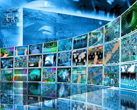 Internet perspective イラスト素材