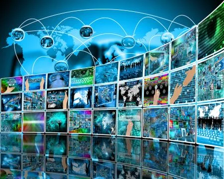 Internet perspective Stock Illustration