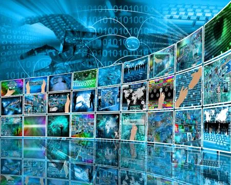 Internet perspective Stock Illustration