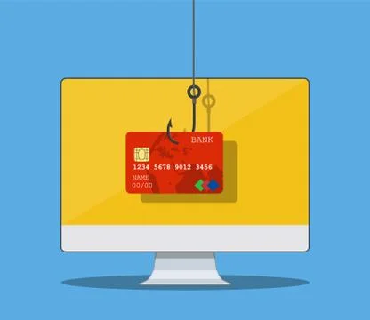 Internet phishing and hacking attack concept. Stock Illustration