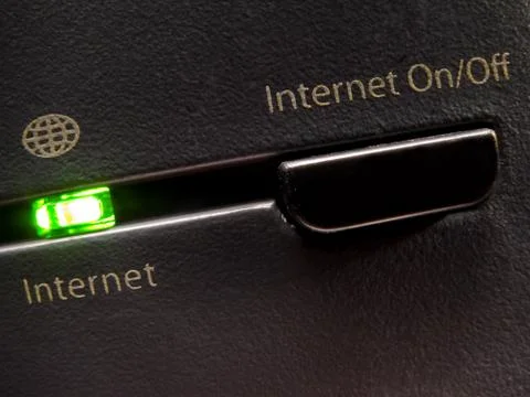 Internet, ON/OFF? Stock Photos