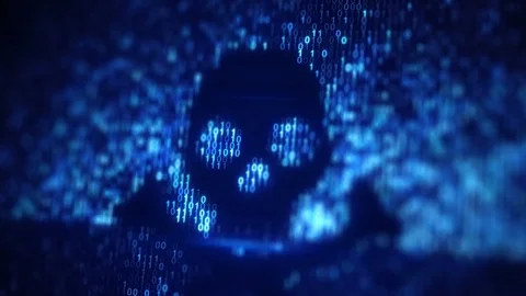 Internet piracy and malware concept seamless loop animation 4k UHD (3840x2160) Stock Footage 78747052