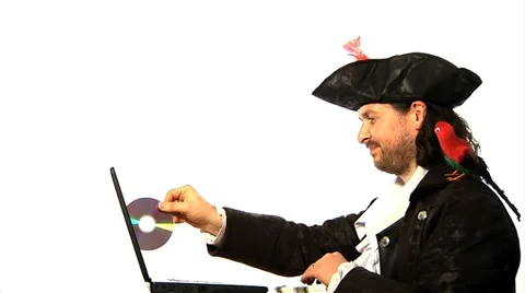 Internet pirate Stock Footage 22665223