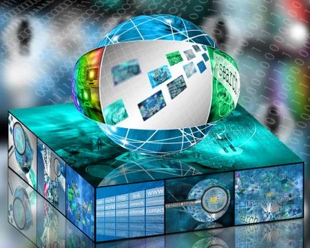 Internet platform Stockillustratie