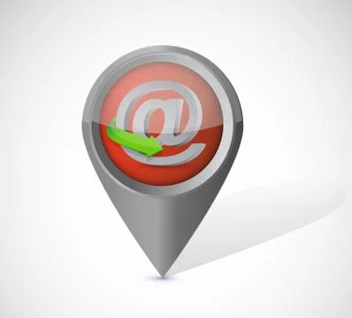 At internet pointer illustration over a white background Stock Illustration