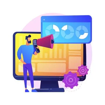 Internet poll results vector concept metaphor Stock Illustration