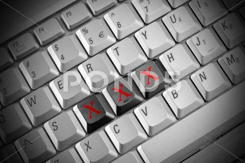 Internet porn concept Stock Photos