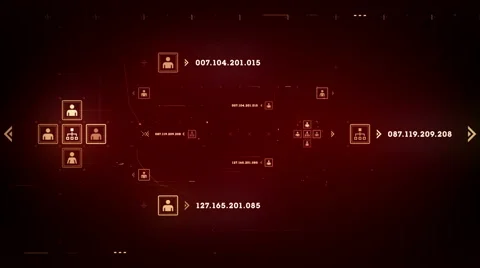 Internet Ports Red Dolly Stock Footage 46891483