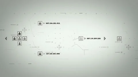 Internet Ports White Track Stock Footage 46892004