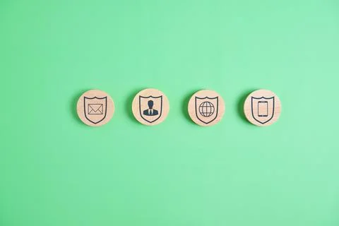 Internet privacy icon background. Security icon protection and internet privacy 写真素材