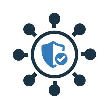 Internet protection, network security icon Stock Illustration