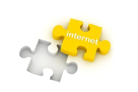 Internet puzzle Stock Illustration