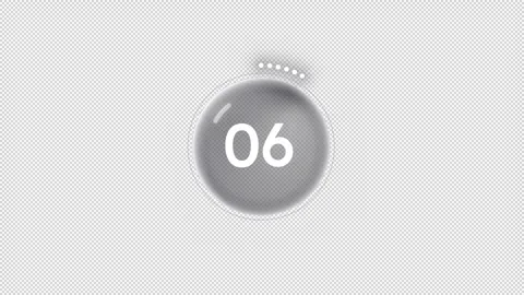 Internet reconnection animated countdown on dark background Stock Footage 340286573