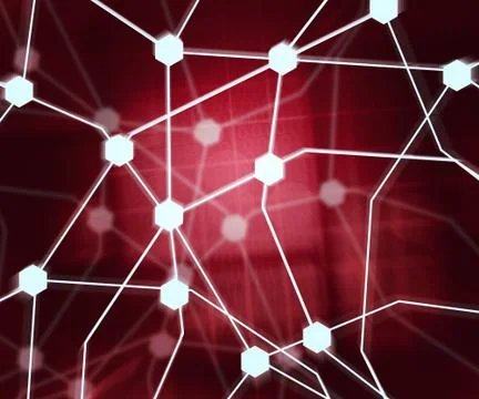 Internet red background Stock Illustration