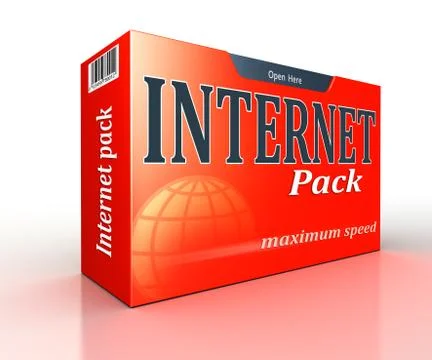 Internet red pack product advertisement Stock Illustration