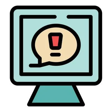 Internet risk icon vector flat Stock Illustration