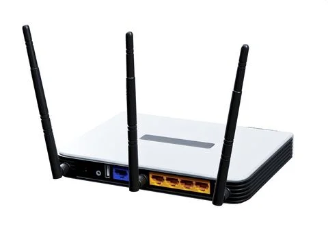 Internet router 3d model Illustrazione stock