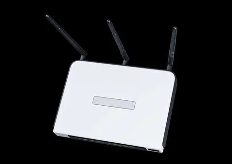 Internet router 3d model Illustrazione stock