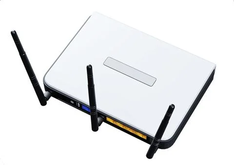 Internet router 3d model Stock Illustration
