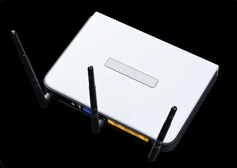 Internet router 3d model Illustrazione stock