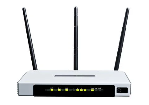 Internet router 3d model Stock Illustration