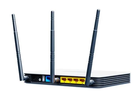 Internet router 3d model Illustrazione stock