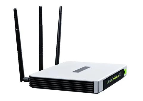 Internet router 3d model Illustrazione stock