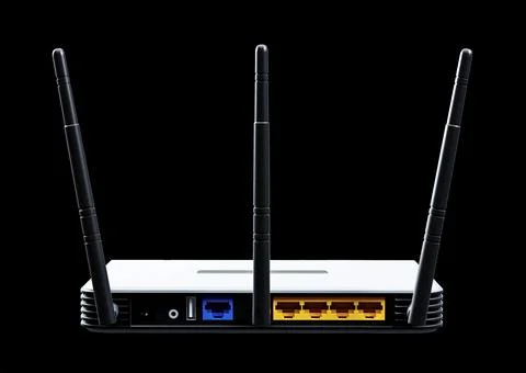 Internet router 3d model Stock Illustration