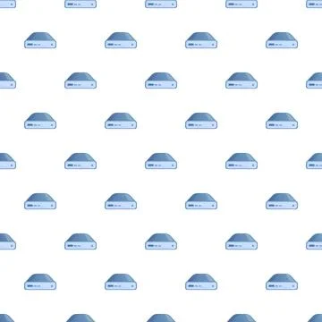 Internet router network devices seamless connecting pattern イラスト素材