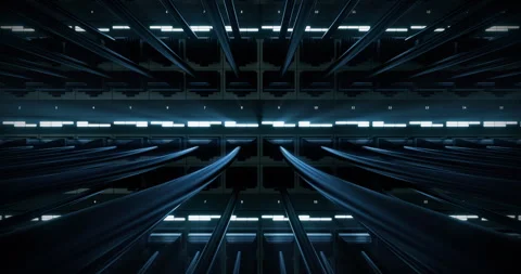Internet router ports with connected cables and continuous LED blinking. Stock Footage 325835613