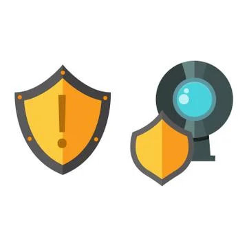 Internet safety icon isolated イラスト素材