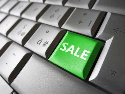 Internet Sale Computer Key Foto stock