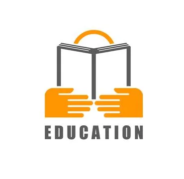 Internet school text book graphic icon or emblem Stock Illustration