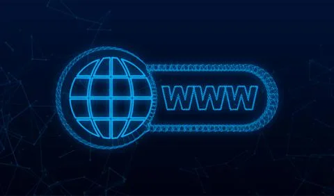 Internet search bar. Cursor plexus icon. Internet window. Search bar icon Stock Illustration