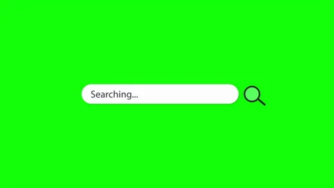 Internet Search Bar On Green Screen Background Video stock 336623462