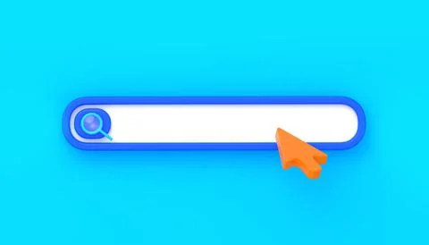 Internet search bar for website or browser Stock Illustration