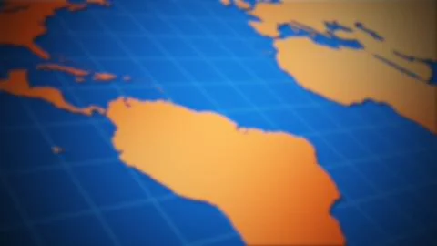 Internet search bar on world map Stock Illustration