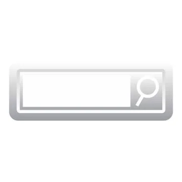 Internet search button icon, flat style Stockillustratie