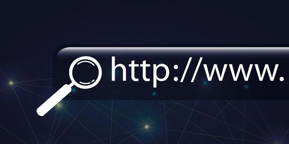 Internet search digital global network Stock-Illustration