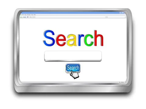 Internet Search engine browser window イラスト素材