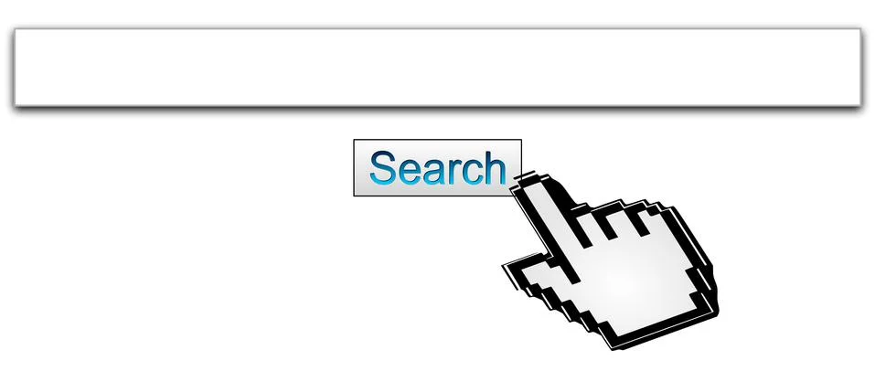 Internet Search engine browser window Stock Photos