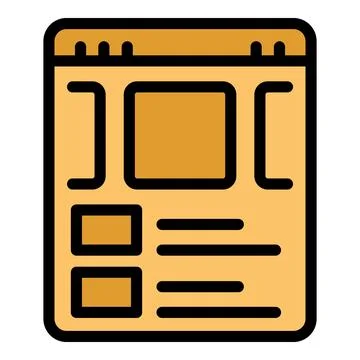 Internet search engine icon vector flat 스톡 일러스트