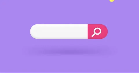 Internet search engine optimization cursor 3d icon animation Stock Footage 275820607