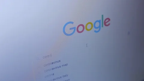 Internet Search Engine, Searching For Coronavirus Outbreak Stock Footage 127141200