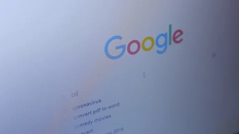 Internet Search Engine, Searching For Coronavirus Italy 스톡 동영상 127141231